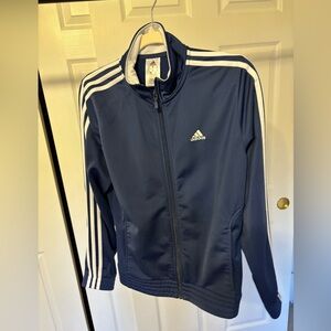ESSENTIALS WARM-UP SLIM 3-STRIPES TRACK JACKET
